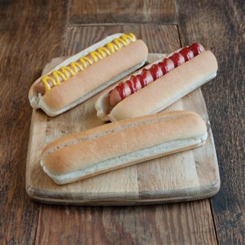 Picture of FROZEN DELICE TOP SLICED HOT DOG ROLL 8.5 INCH X 48