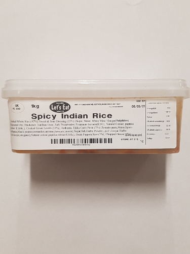 Picture of LET'S EAT SPICY INDIAN RICE 1KG