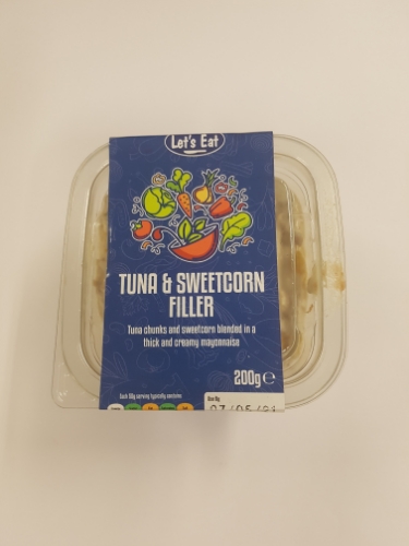 Picture of LET'S EAT TUNA & SWEETCORN FILLER 200G