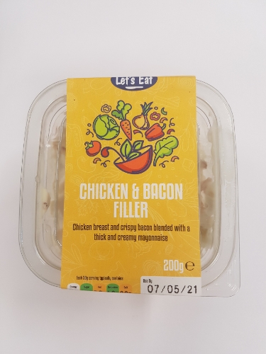 Picture of LET'S EAT CHICKEN & BACON FILLER 200G