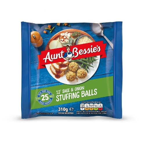 Picture of FROZEN AUNT BESSIES SAGE & ONION STUFFING BALLS 12X310G