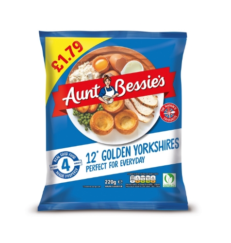 Picture of FROZEN AUNT BESSIES GOLDEN YORKSHIRE PUDDINGS 12X220G £1.79 PMP