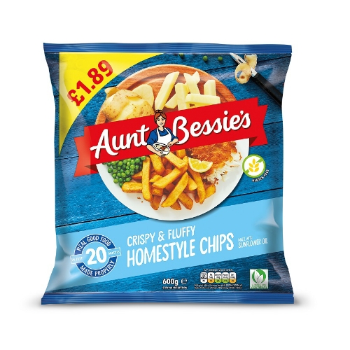 Picture of FROZEN AUNT BESSIES HOMESTYLE CHIPS 8X600G £1.89 PMP