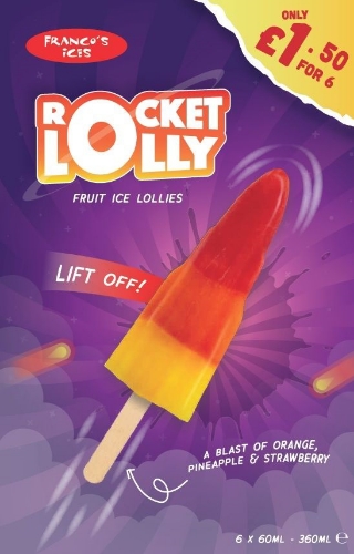 Picture of FROZEN FRANCO ROCKET LOLLIES 8X6PK £1.50 PMP