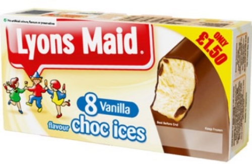 Picture of FROZEN LYONS MAID 8 CHOC ICES 12X8PK £1.50 PMP