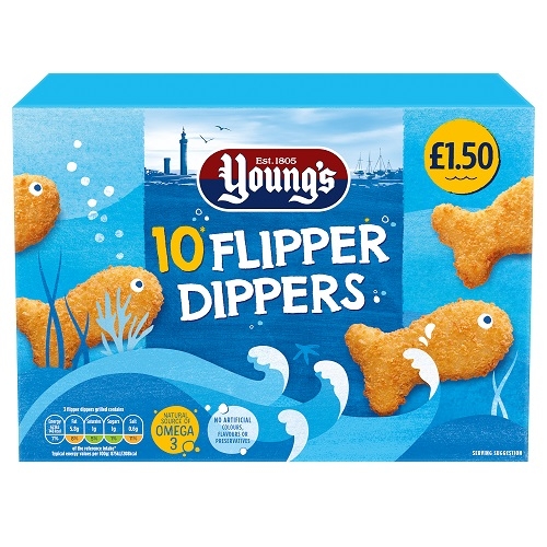 Picture of FROZEN YOUNGS 10 FLIPPER DIPPERS 12X250G £1.50 PMP