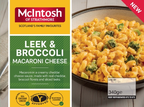 Picture of MCINTOSH LEEK & BROCCOLI MACARONI CHEESE 340G