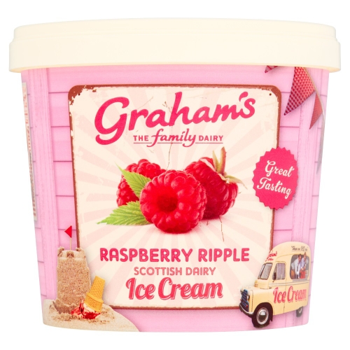 Picture of FROZEN GRAHAMS RASPBERRY RIPPLE ICE CREAM 6x500ML