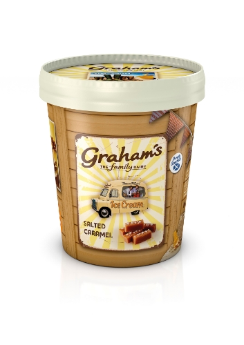 Picture of FROZEN GRAHAMS SALTED CARAMEL ICE CREAM 6x500ML