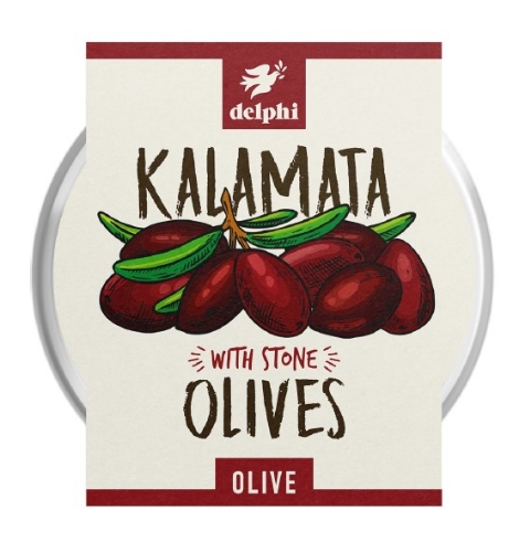 Picture of DELPHI KALAMATA WITH STONE OLIVES 160G