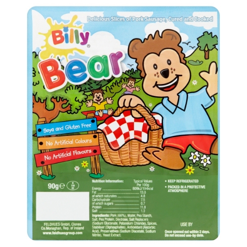 Picture of BILLY BEAR SAUSAGE SLICES 8x90G