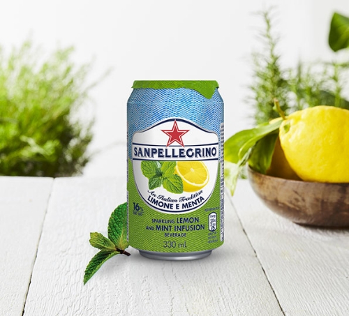 Picture of SAN PELLEGRINO LIMONE MENTA SPARKLING LEMON & MINT INFUSION 12x330ML