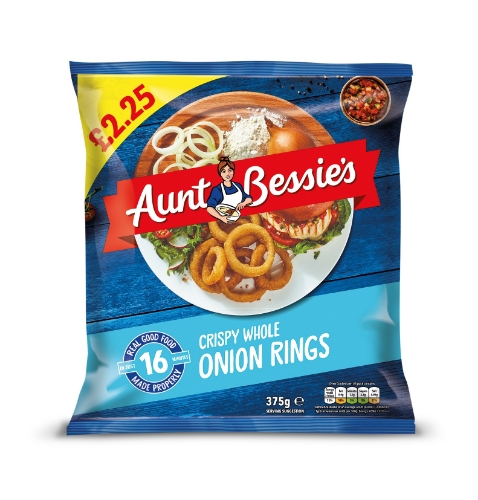 Picture of FROZEN AUNT BESSIES ONION RINGS 12X375G £2.25 PMP