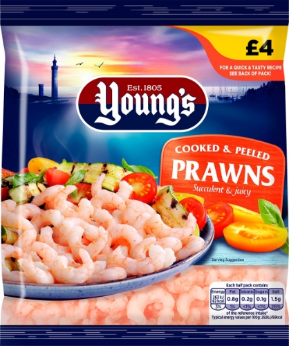 Picture of FROZEN YOUNGS PRAWNS 12X180G £4.00 PMP