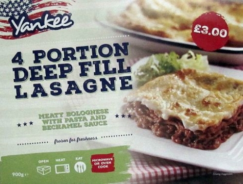 Picture of FROZEN YANKEE 4 PTN DEEP FILL LASAGNE 6X900G £3.00 PMP