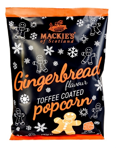 Picture of MACKIES GINGERBREAD TOFFEE COATED POPCORN 8X170G