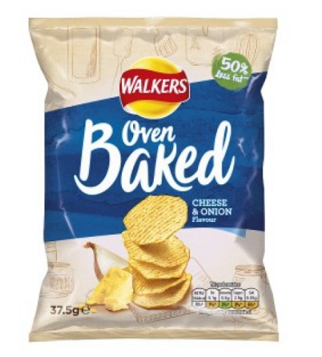 Picture of WALKERS OVEN BAKED CHEESE & ONION SNACKS 32X37.5G