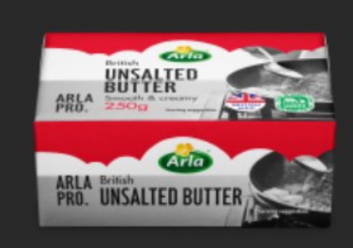 Picture of ARLA PRO BRITISH UNSALTED BUTTER 40X250G