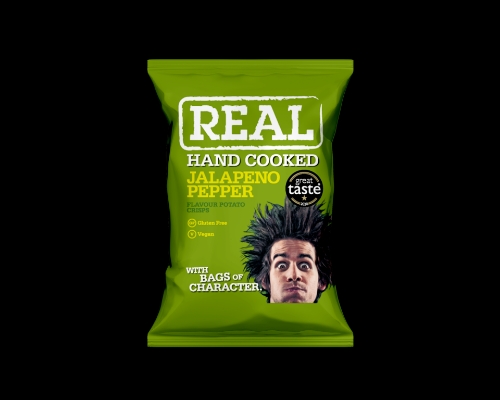 Picture of REAL CRISPS JALAPENO PEPPER 24x35G