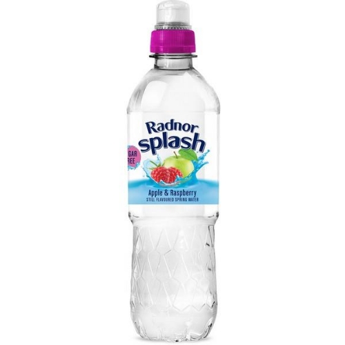 Picture of RADNOR SPLASH APPLE & RASPBERRY FLAVOURED STILL WATER 12x500ML