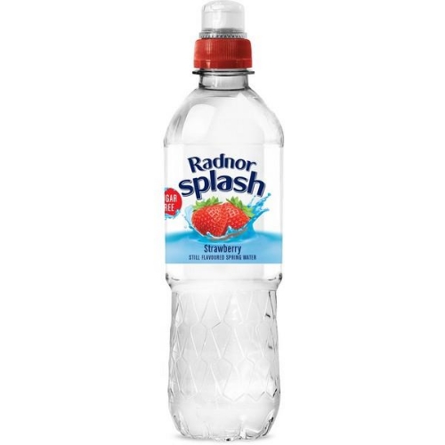 Picture of RADNOR SPLASH STRAWBERRY FLAVOURED STILL WATER 12x500ML