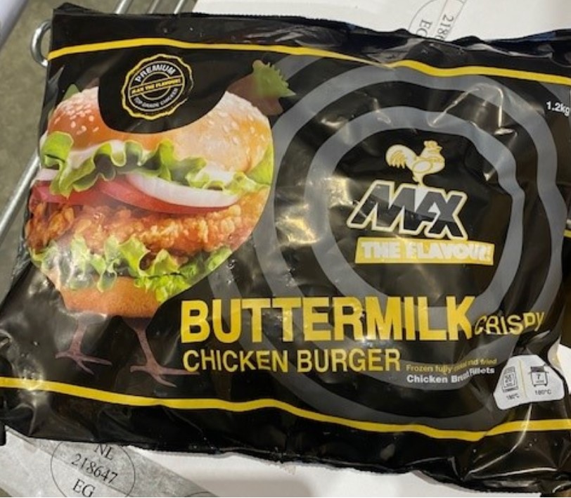 Fife Creamery. FROZEN BUTTERMILK CHICKEN FILLET BURGERS 5x1.2KG HALAL