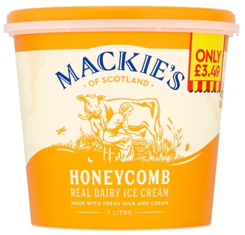 Picture of FROZEN MACKIES HONEYCOMB ICE CREAM 6x1LT £3.49 PMP