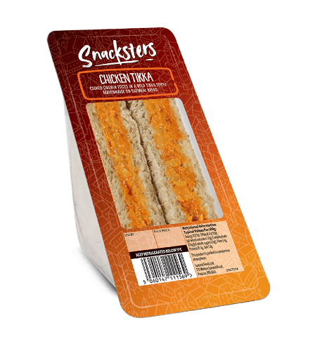 Picture of SNACKSTERS CHICKEN TIKKA MAYONNAISE SANDWICH 10x144G