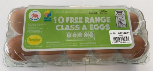 Picture of FREE RANGE CLASS A EGGS 18X10PACK MIN WEIGHT