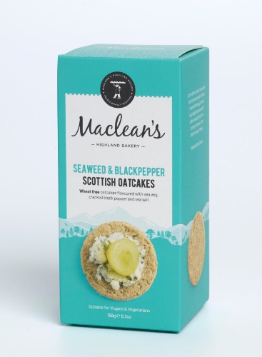 Picture of MACLEANS SEAWEED BLACK PEPPER OATCAKES 15X150G