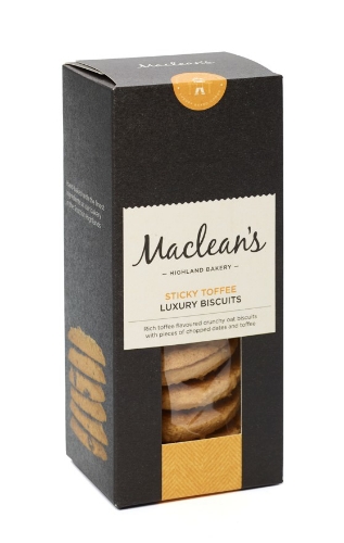Picture of MACLEANS STICKY TOFFEE BISCUITS 12X150G