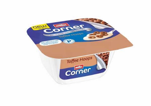 Picture of MULLER CORNER CRUNCH TOFFEE HOOPS 12x124G