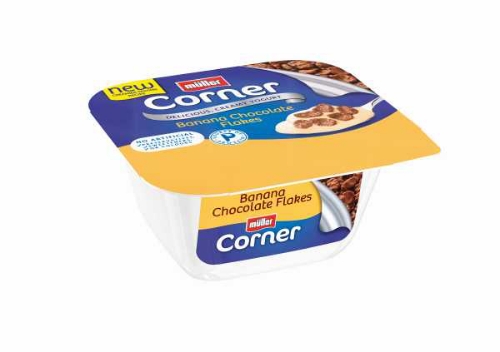 Picture of MULLER CORNER CRUNCH BANANA CHOCOLATE FLAKES 12x124G
