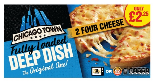 Picture of FROZEN CHICAGO TOWN DEEP DISH 2 FOUR CHEESE 12X296G £2.25 PMP