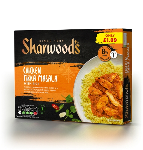 Picture of FROZEN SHARWOODS CHICKEN TIKKA MASALA 6X375G £1.89 PMP