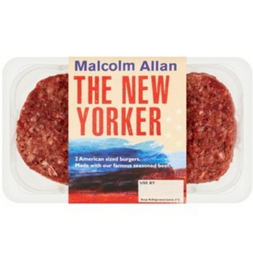 Picture of MALCOLM ALLAN 2 NEW YORKER BURGERS 350G 
