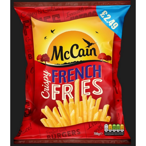 Picture of FROZEN MCCAIN CRISPY FRENCH FRIES 15X700G £2.49 PMP