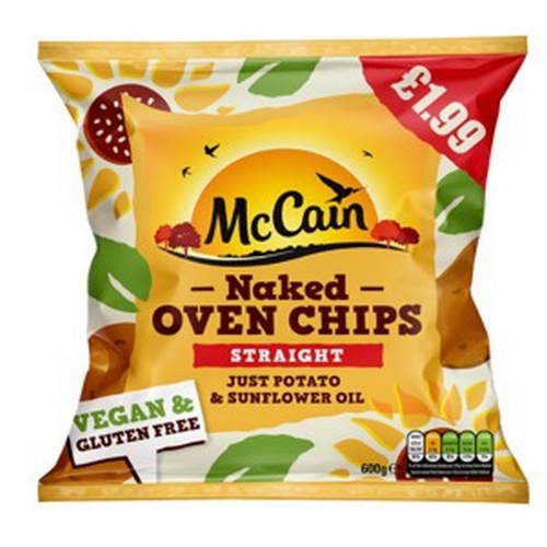 Picture of FROZEN MCCAIN NAKED OVEN CHIPS SC 16X600G £1.99 PMP