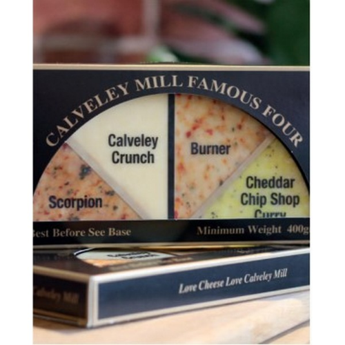 Picture of CALVELEY MILL HALF WHEEL FOUR CHEESE SELECTION 400G 