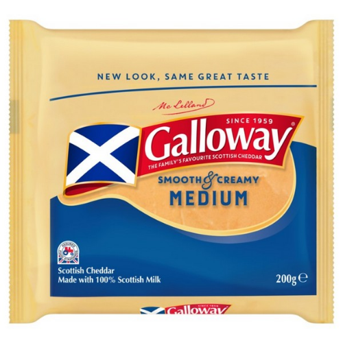 Picture of GALLOWAY MEDIUM CHEDDAR COLOURED 14X200G