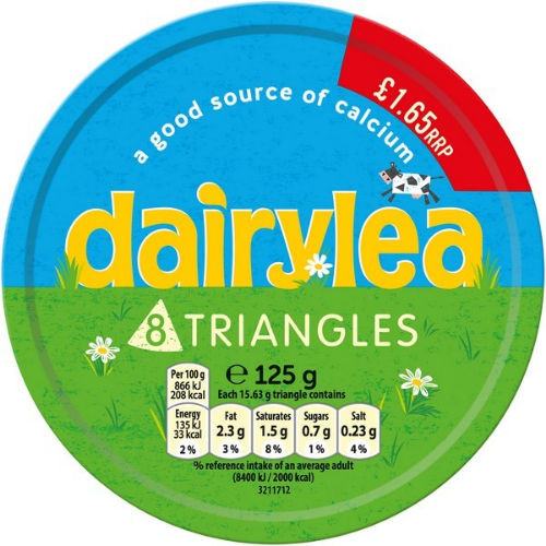 Picture of DAIRYLEA TRIANGLE 6x125G £1.65 PMP