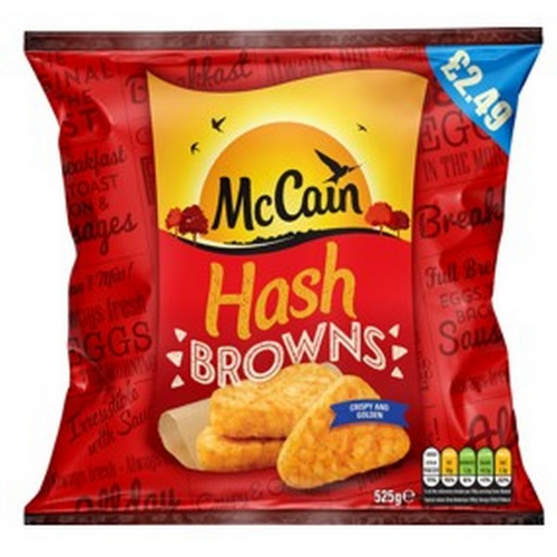 Picture of FROZEN MCCAIN HASH BROWNS 15X525G £2.49 PMP
