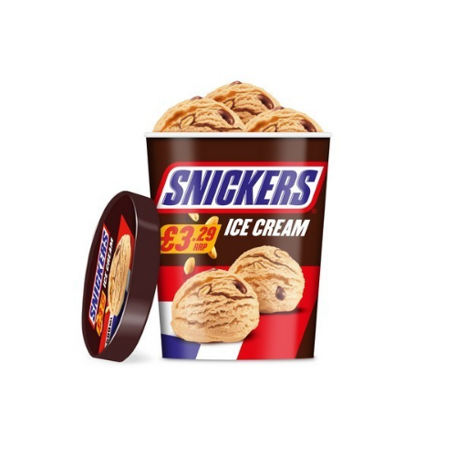 Picture of FROZEN SNICKERS ICE CREAM TUB 8X500ML £3.29 PMP 