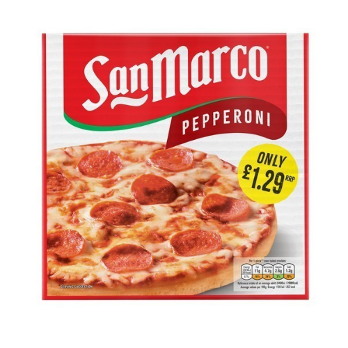 Picture of FROZEN SANMARCO PIZZA PEPPERONI 10X251G £1.29 PMP