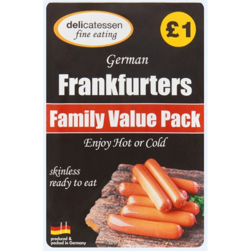 Picture of FRANKFURTERS FAMILY VALUE PACK 12s 240G £1.00 PMP