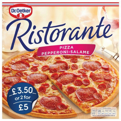 Picture of FROZEN DR OETKER RISTORANTE PEPPERONI SALAMI 7X320G PMP £3.50 