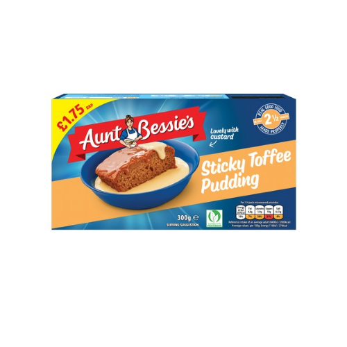 Picture of FROZEN AUNT BESSIES STICKY TOFFEE PUDDING 6X220G £1.75 PMP