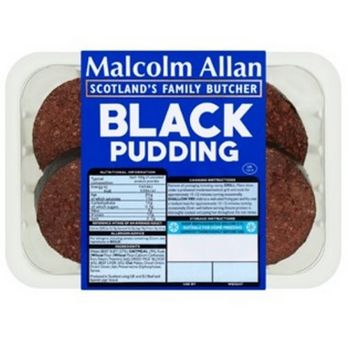 Picture of MALCOLM ALLAN BLACK PUDDING 4 SLICES 200G