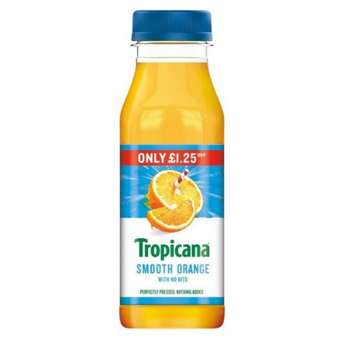 Picture of TROPICANA SMOOTH ORANGE 8x250ML £1.25 PMP