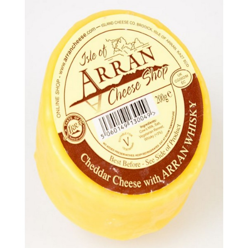 Picture of ARRAN CHEDDAR WITH WHISKY TRUCKLE 200G